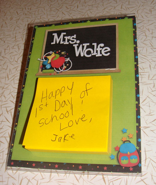 1st Day of School Teachers' Gift