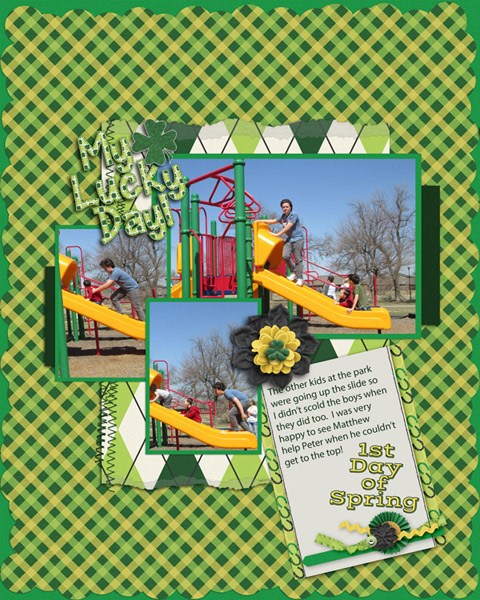 1st day spring slide