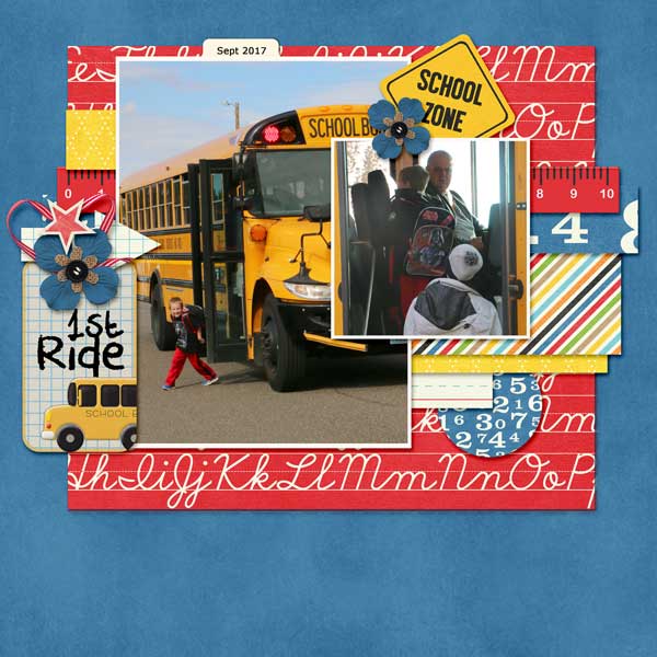 1st school bus ride