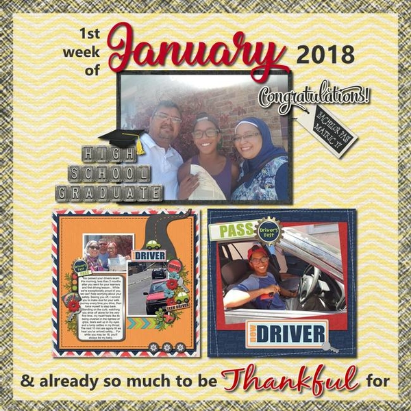 1st week of Jan 2018 - so much to be thankful for