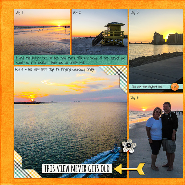2 weeks of sunsets, left side