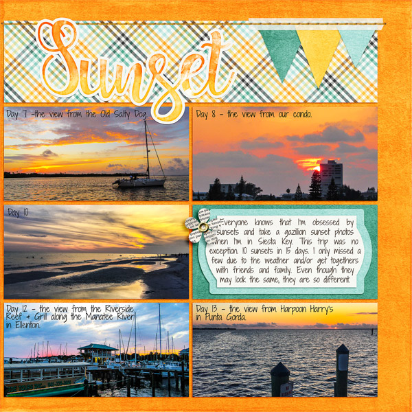 2 weeks of sunsets, right side