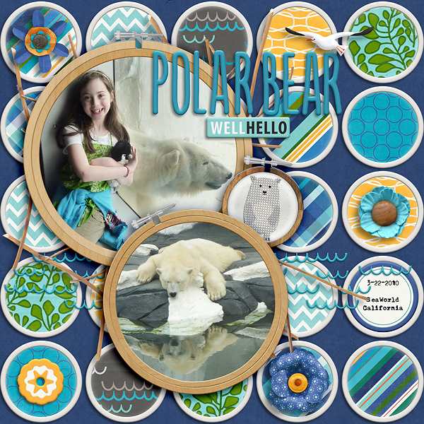 2010 SeaWorld Polar Bear (free template availabale)