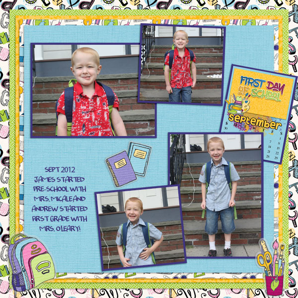 2012 First Day of School