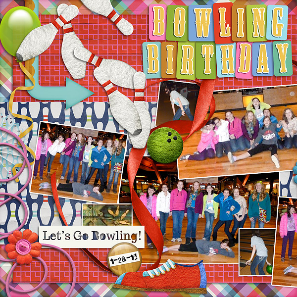2013 Bowling Birthday Party left side