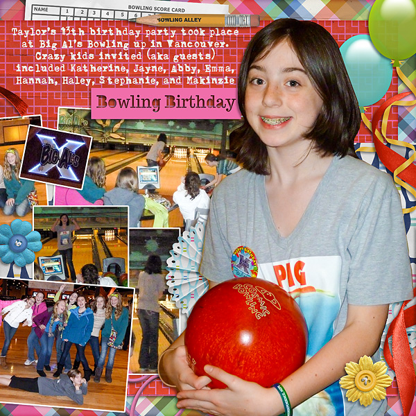 2013 Bowling Birthday Party right side