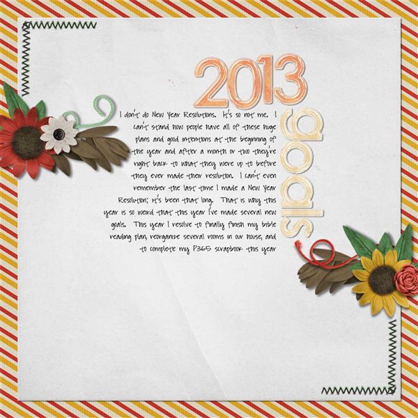 2013 Goals