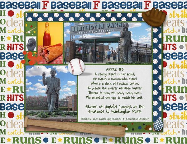 2014 #5 Statue of Harold Cooper at the Entrance to Huntington Park