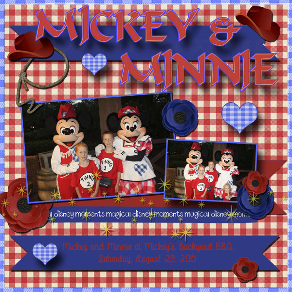 2015 Backyard BBQ, Mickey and Minnie