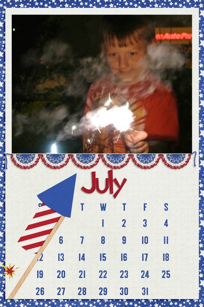 2015 Calendar Page July