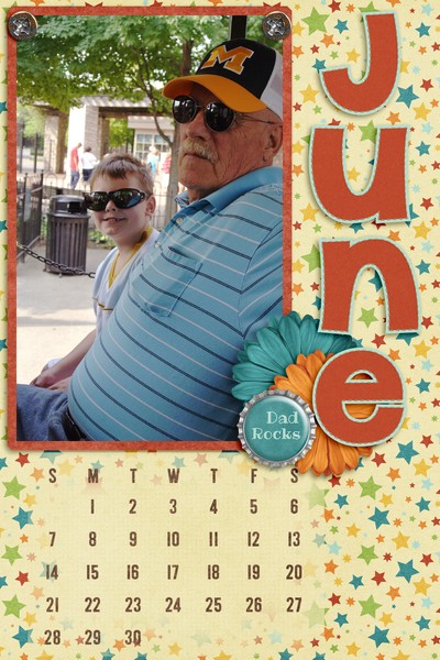 2015 Calendar Page June