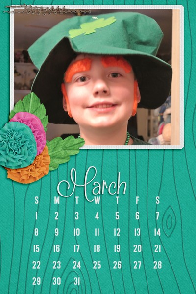 2015 Calendar Page March