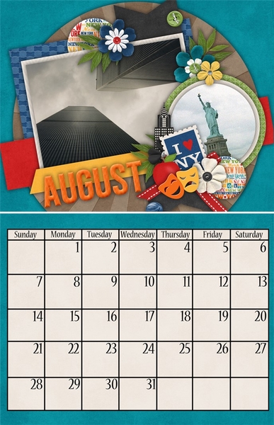 2016 8.5 x 11 Centerfold Calendar