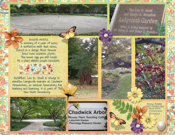 2016 Bonus Riddle Labyrinth Garden Chadwick Arboretum