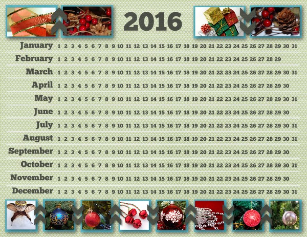 2016 Calendar