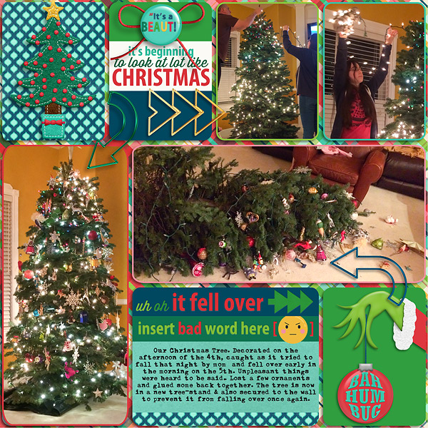 2016 Fallen Christmas tree