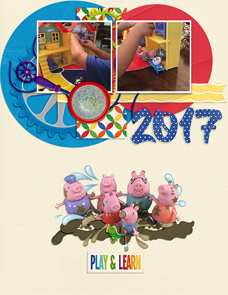 2017 David and Peppa calendar
