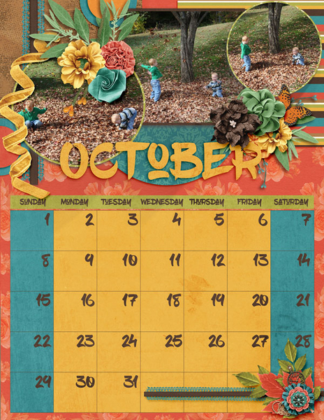 2017 October Calendar