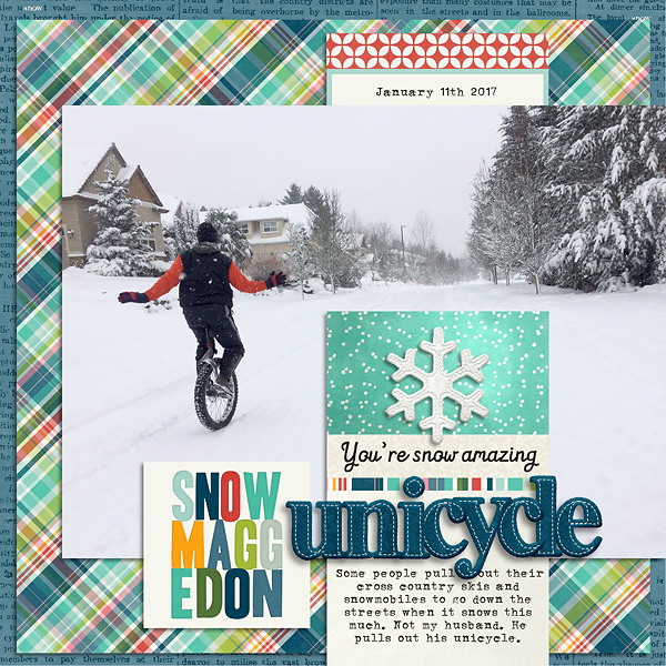 2017 Snowstorm Unicycling
