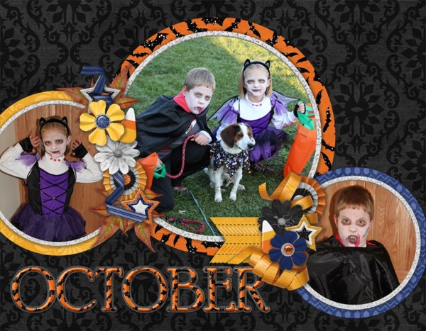 2018 Center Fold Calendar Templates - October