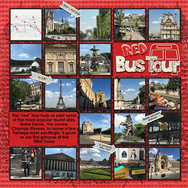 2018 Paris Red Bus