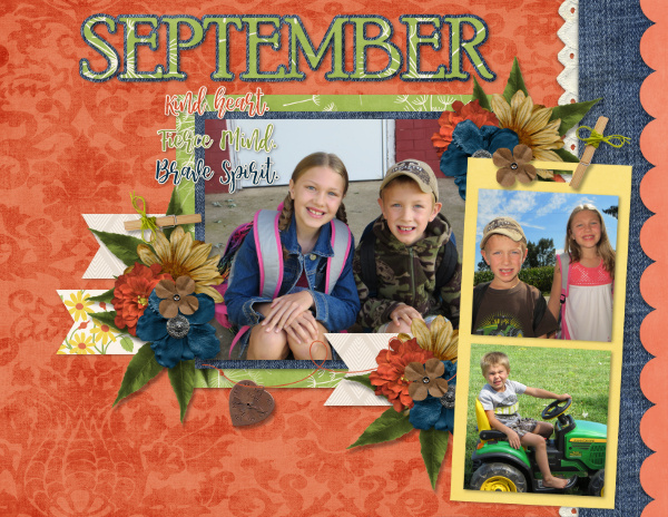 2018 September Calendar Top