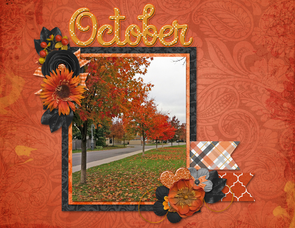2019 Center Fold 8.5 x 11 Calendar - Perfectly Pumpkin
