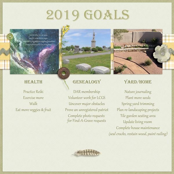 2019 Goals - Feb DDL challenge