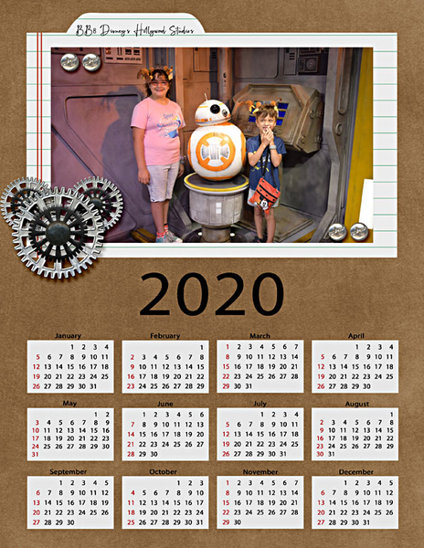 2020 Calendar