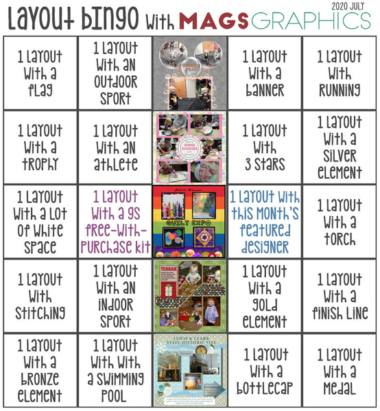 2020 July Bingo challenge