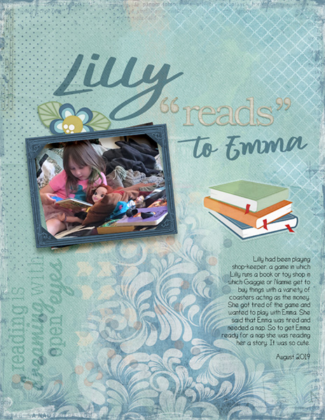2021-02 Daily Download Challenge - Lilly reads to Emma