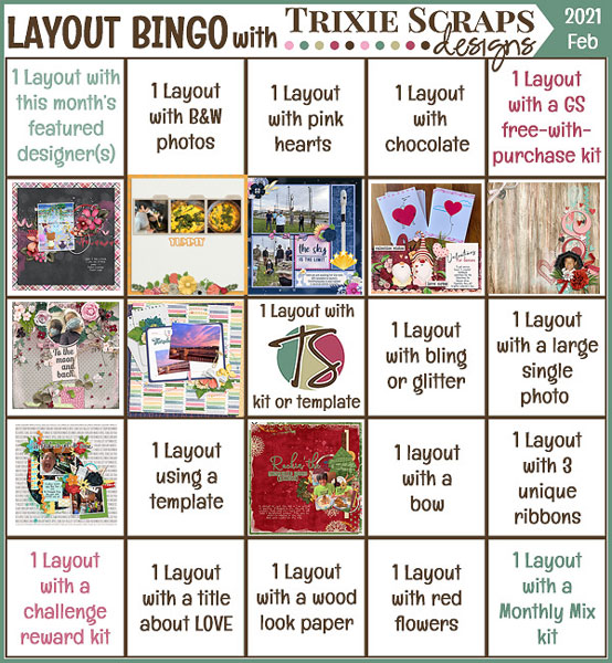 2021-02 Layout Bingo Challenge