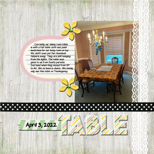 2022-04-03 Dining Room Table
