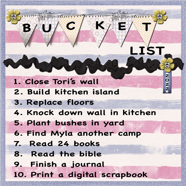 2022 Bucket List