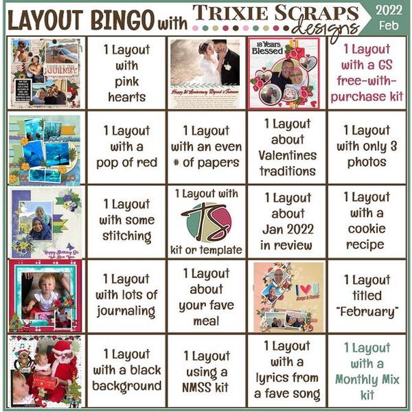 2022 March Bingo Card