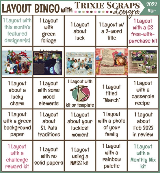 2022 March Bingo