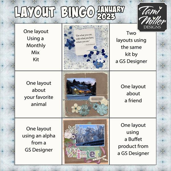 2023 Jan layout bingo
