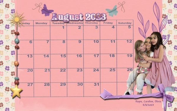 202308 Calendar