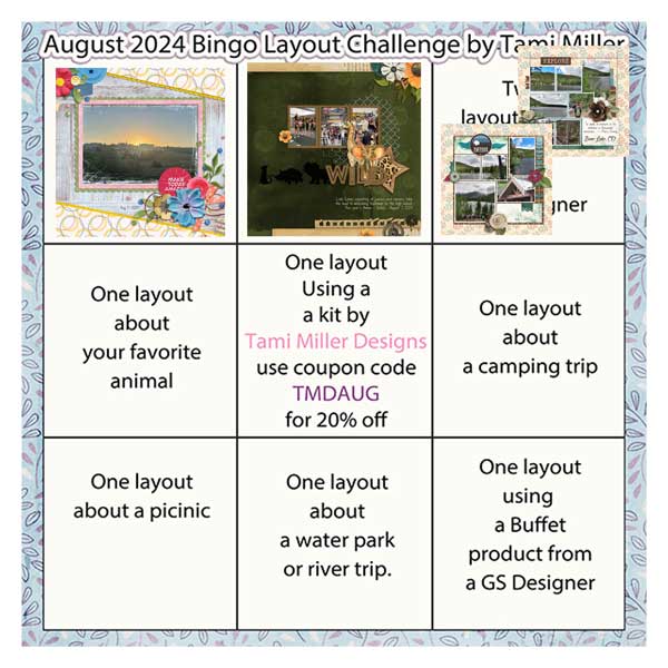 2024-08 Layout Bingo Challenge