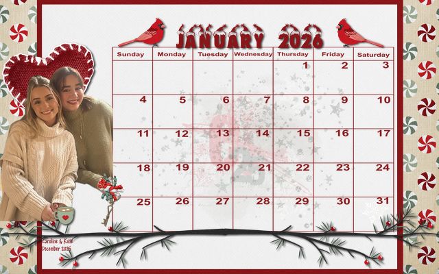 202601 Calendar