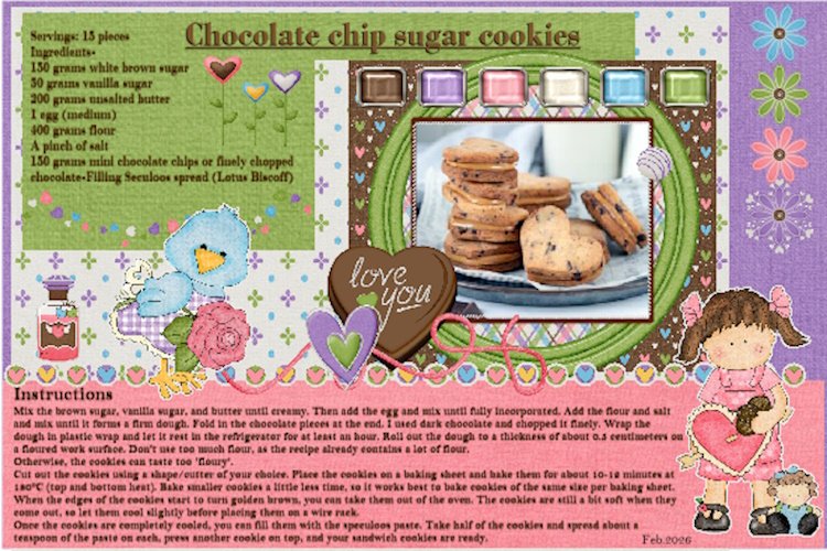 23th-Feb. 2026 Recipe Card Challenge -Chocolate chip cookie sandwich.jpg