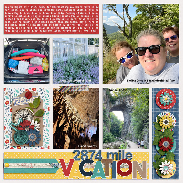 2874 Mile Vacation