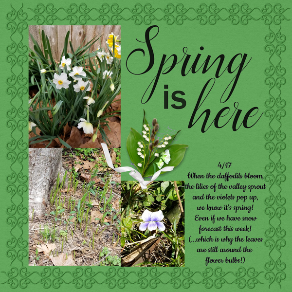 4/2021 Wordart - Spring Is Here