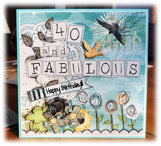 40 and Fabulous Birthday Card