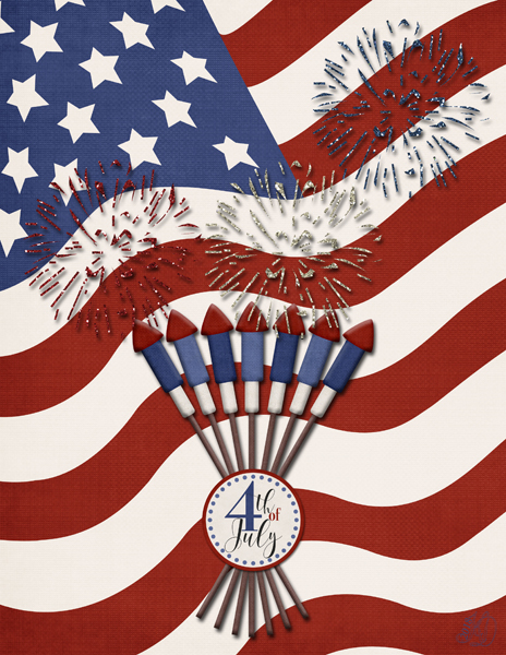 4th of July card