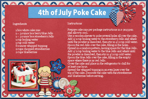 4th of July Poke Cake