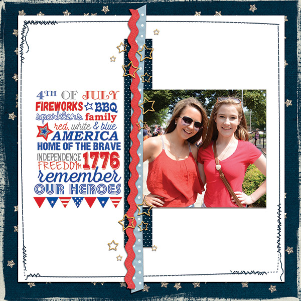 4th of July Word Art Challenge