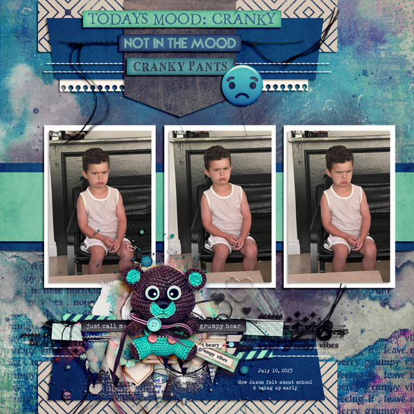 7.10.2023 Jaxon grumpy about going to school + being up early