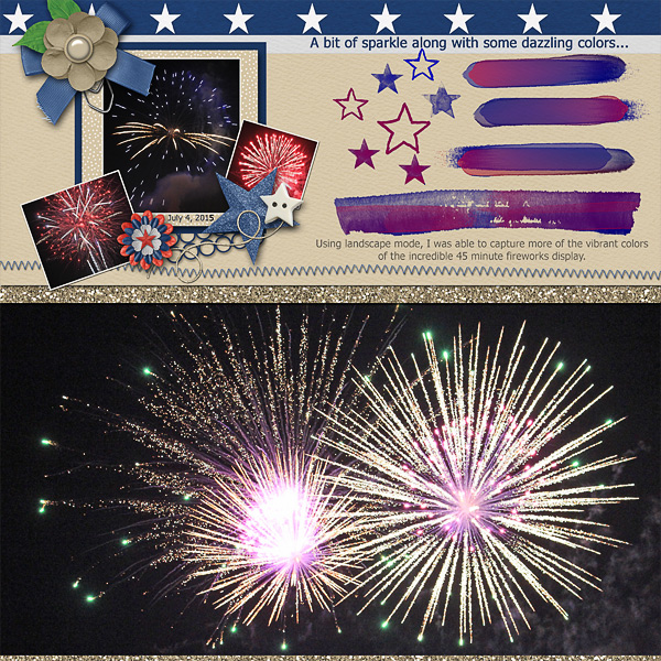 A bit of sparkle along with some dazzling colors