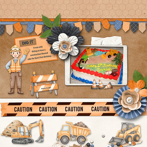 A Construction Themed First Birthday